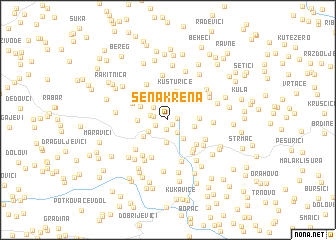 map of Šena Krena