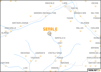 map of Senale
