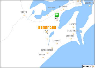 map of Senandes