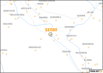 map of Senān