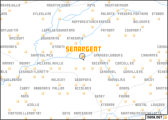 map of Senargent