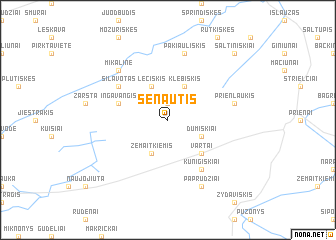 map of Senaūtis