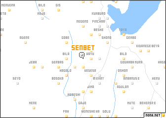 map of Senbetʼ