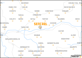 map of Sencaal