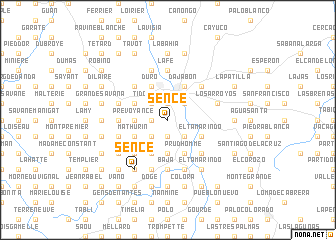 map of Sencé