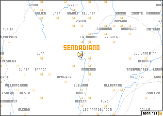 map of Sendadiano