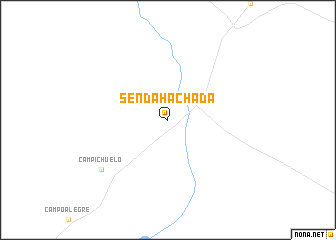 map of Senda Hachada