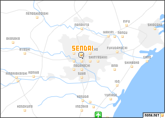 map of Sendai