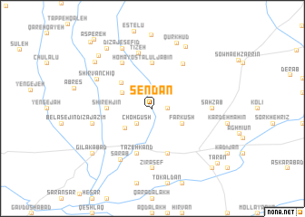 map of Sendān