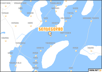 map of Sendé Gorbo
