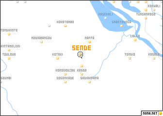 map of Sendé