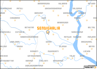 map of Sen Dighalia