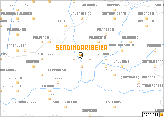 map of Sendim da Ribeira