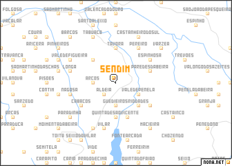 map of Sendim