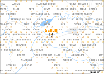 map of Sendín