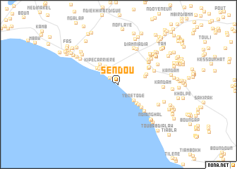 map of Séndou