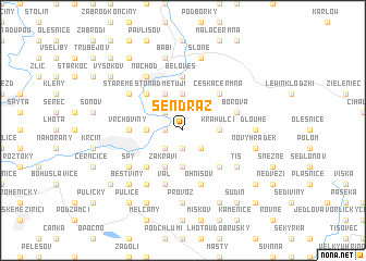 map of Sendraž