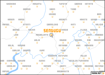 map of Sendugu