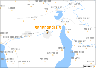 map of Seneca Falls