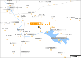 map of Senecaville