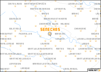 map of Sénéchas