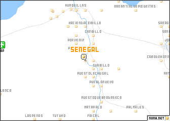 map of Senegal