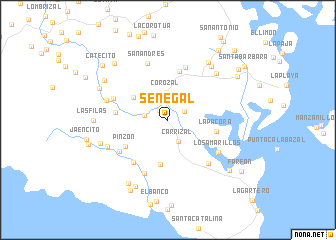 map of Senegal