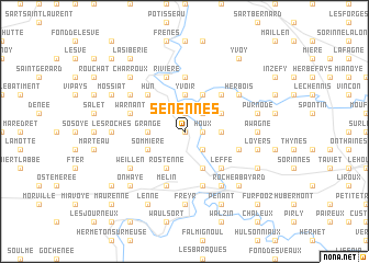 map of Senennes