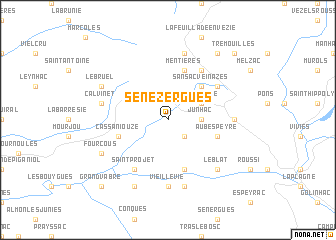 map of Sénezergues