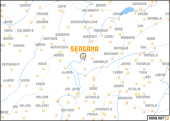 map of Sengama