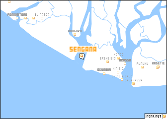 map of Sengana