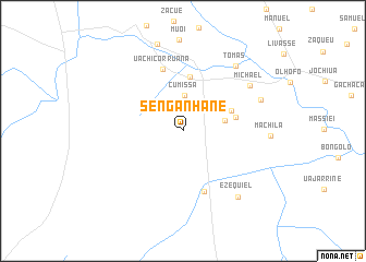 map of Senganhane
