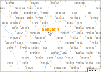 map of Sengema