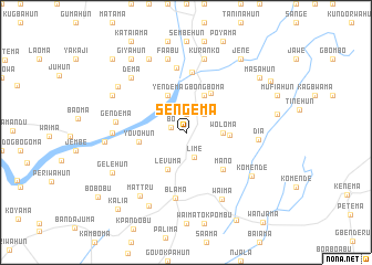 map of Sengema