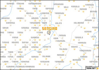 map of Sengima