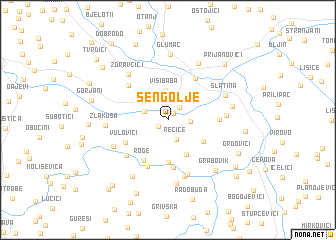 map of Šengolje