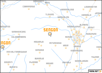 map of Sengon