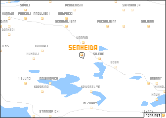 map of Šenheida