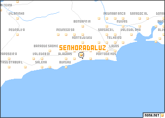 map of Senhora da Luz