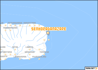map of Senhora da Nazaré