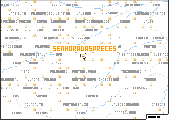 map of Senhora das Preces