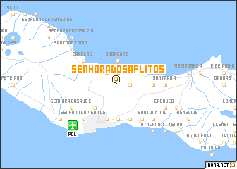 map of Senhora dos Aflitos