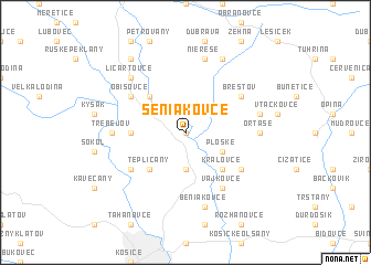 map of Seniakovce