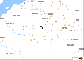 map of Sénia