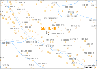 map of Seniçan