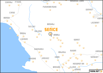 map of Senicë