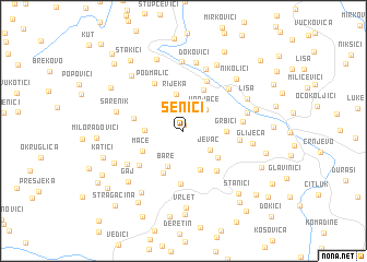 map of Senići