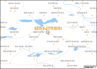 map of Senieji Trakai