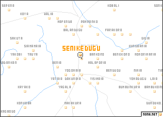 map of Senikedugu