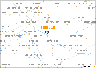 map of Sénillé